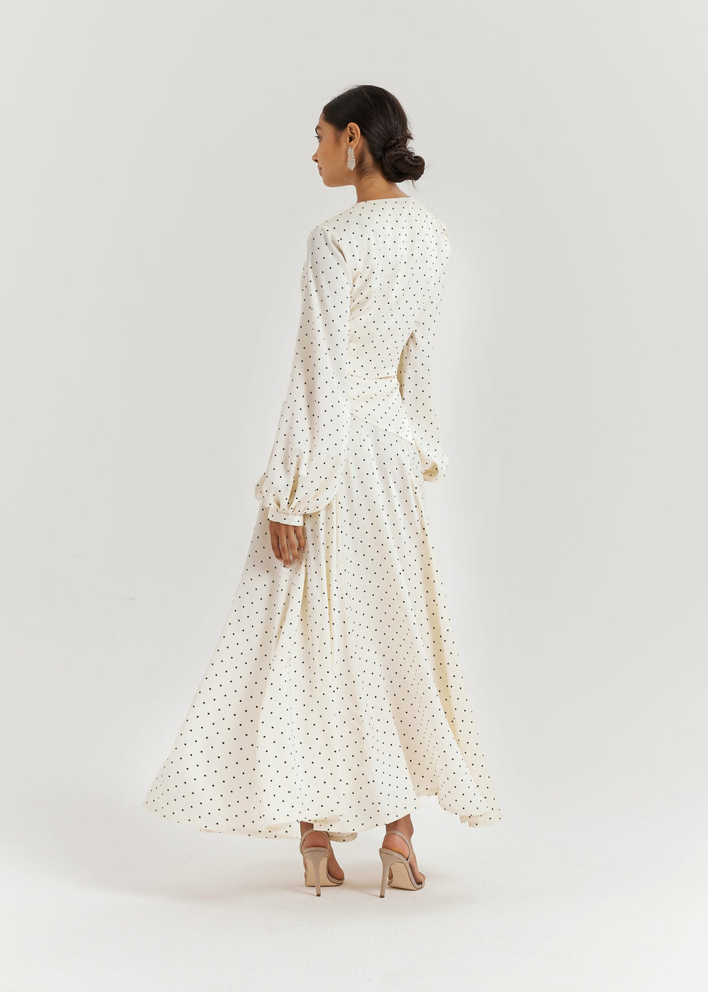 Rhona Polka Dot Dream Skirt | Ivory/Black