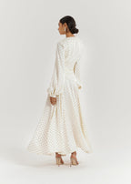 Rhona Polka Dot Dream Skirt | Ivory/Black