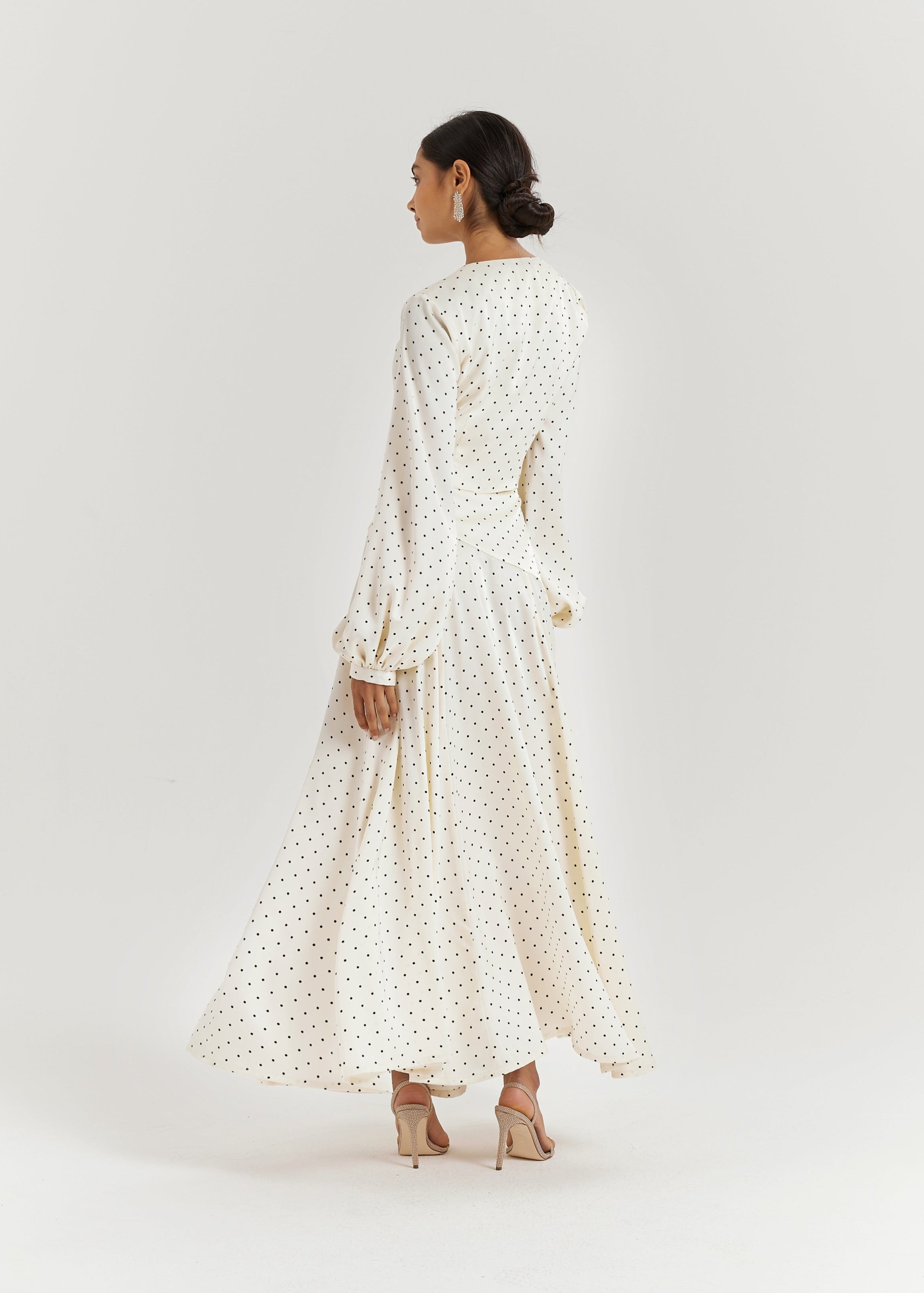 Rhona Polka Dot Dream Skirt | Ivory/Black