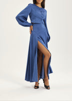 Rhona Polka Dot Dream Skirt | French Blue