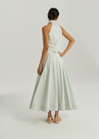 Ria Resort Stripe Dream Skirt | Matcha/White