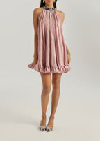 Saskia Velvet & Sequin Dream Dress | Rose Pink