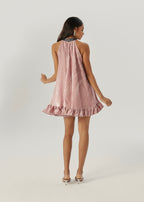 Saskia Velvet & Sequin Dream Dress | Rose Pink