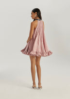Saskia Velvet & Sequin Dream Dress | Rose Pink