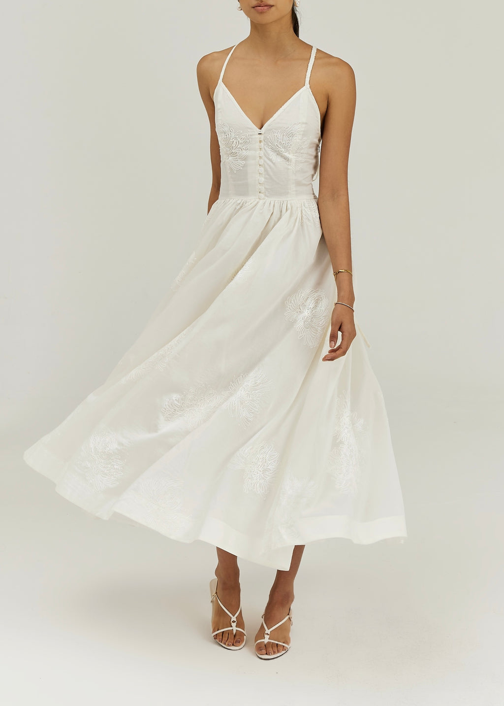 Sophia Elegance Maxi Dress | Vanilla