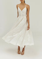 Sophia Elegance Maxi Dress | Vanilla