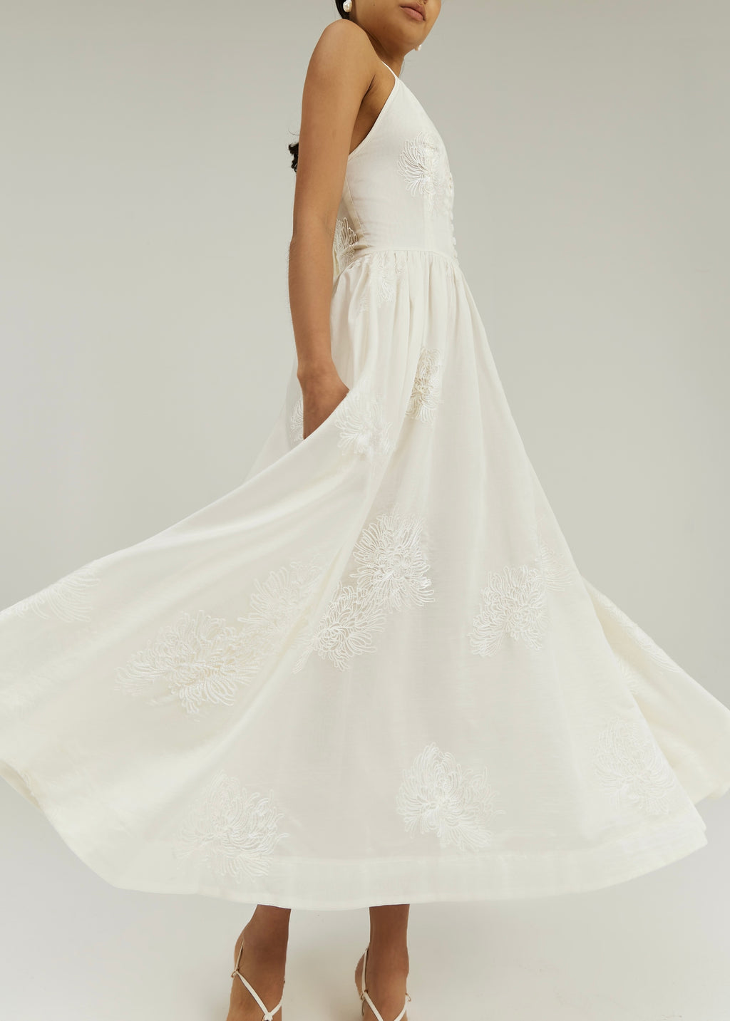 Sophia Elegance Maxi Dress | Vanilla