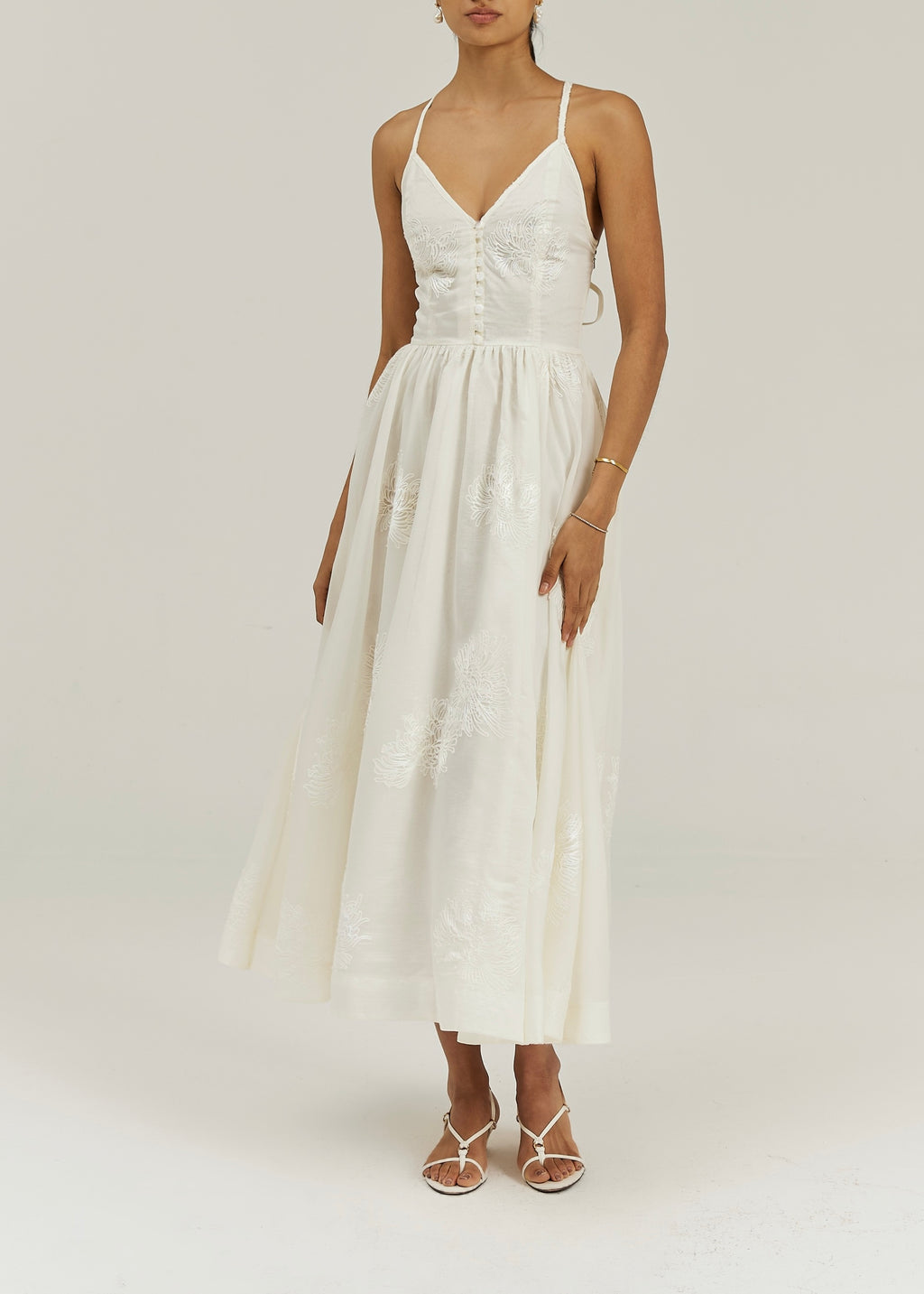 Sophia Elegance Maxi Dress | Vanilla