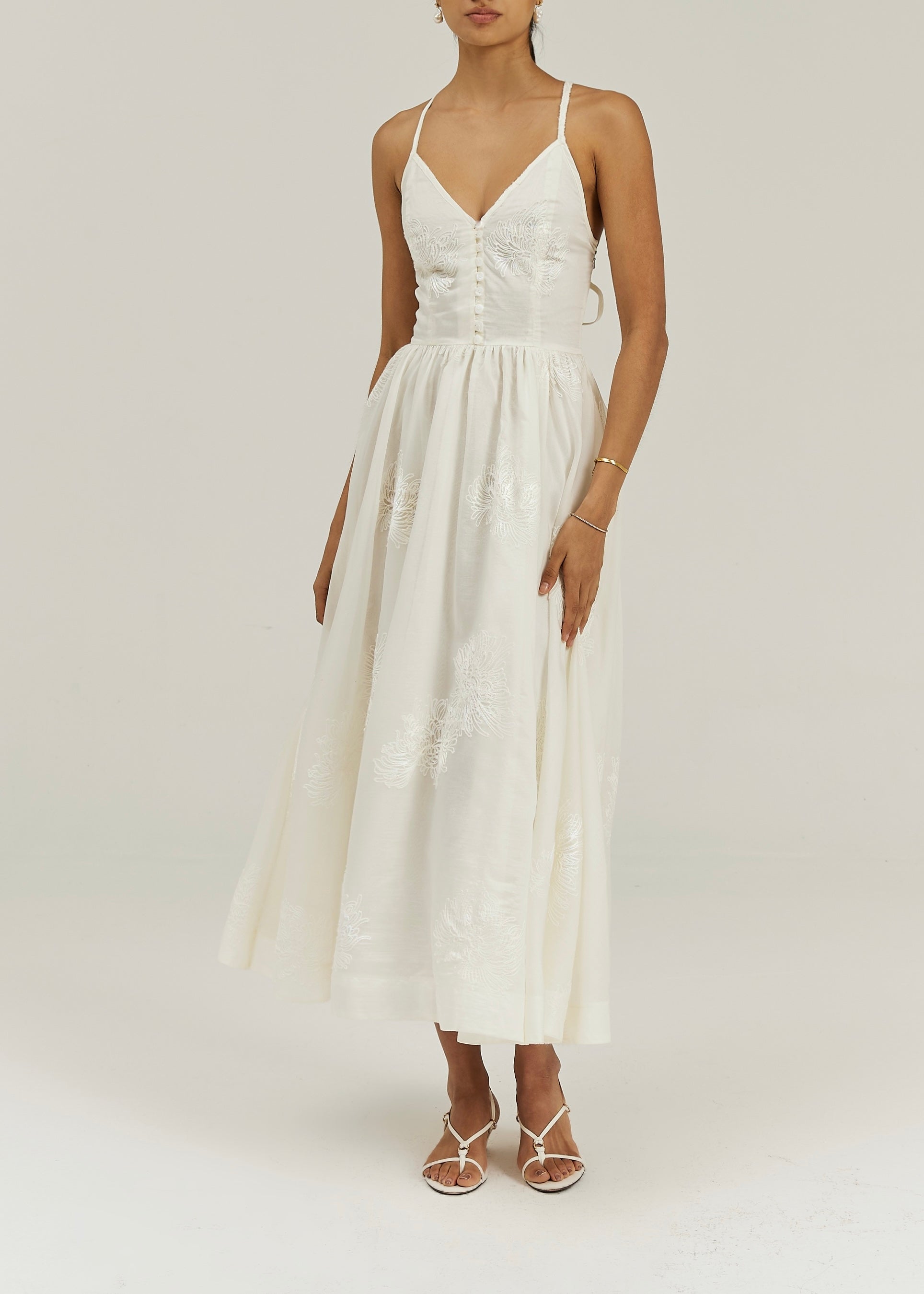 Sophia Elegance Maxi Dress | Vanilla
