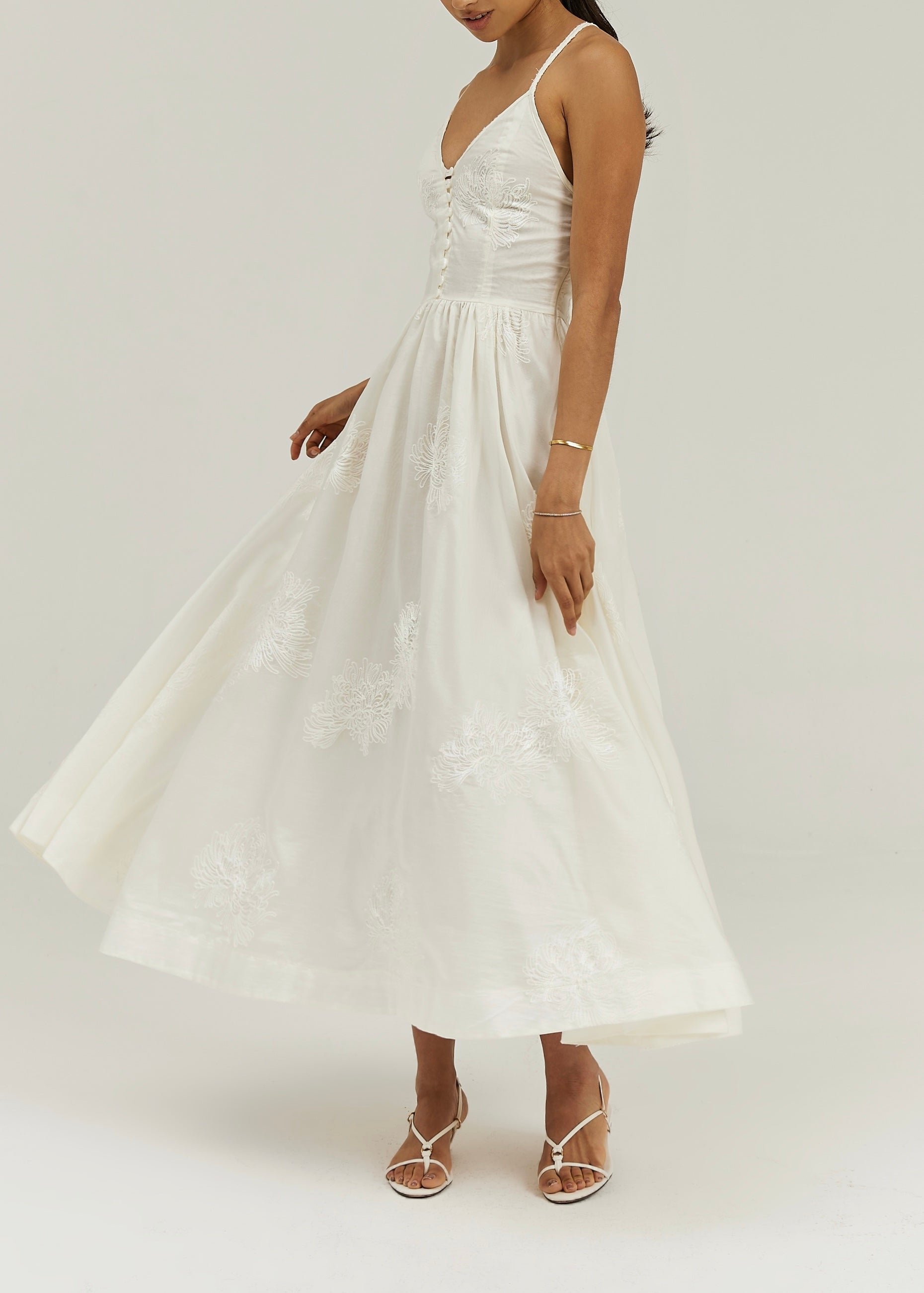 Sophia Elegance Maxi Dress | Vanilla