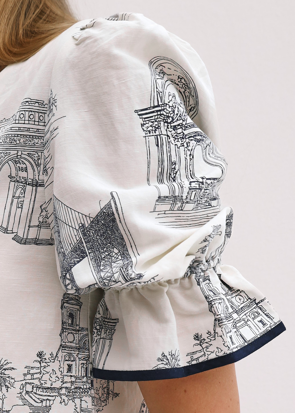 Alice City Print Blouse | White