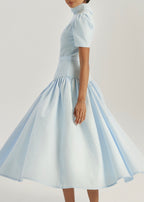 Vikarla Linen Day Dress | Pastel Blue