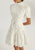 Vikarla Floral Day Dress | White