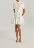 Vikarla Floral Day Dress | White