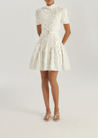 Vikarla Floral Day Dress | White