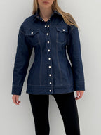 Pinch Me Denim Jacket Shirt  | Indigo
