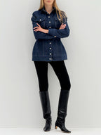 Pinch Me Denim Jacket Shirt  | Indigo