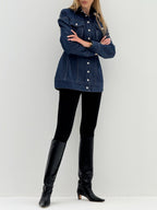Pinch Me Denim Jacket Shirt  | Indigo