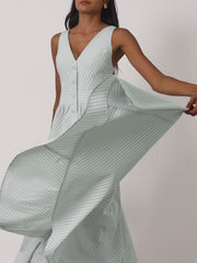 Kesha Stripe Icon Day Dress | Pistachio Pastel