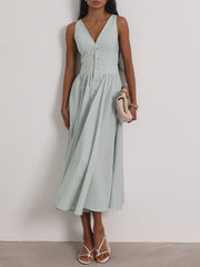 Kesha Stripe Icon Day Dress | Pistachio Pastel