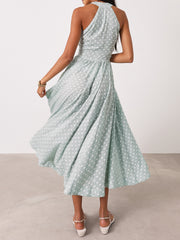 Adriana Polka Icon Timeless Dress | Pistachio/White