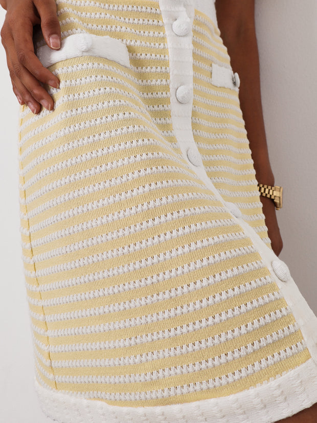 Anna Knitted Resort Dress | Butter Lemon