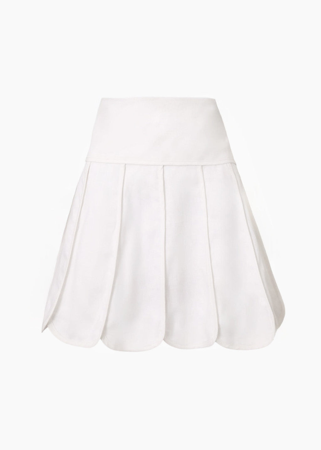 Avina Panelled Resort Skirt | White