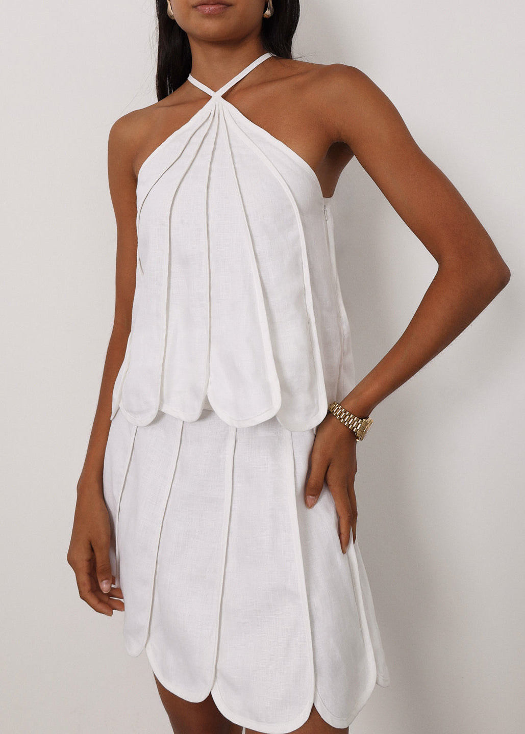 Avina Resort Halter Top | White