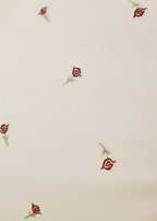 Calista Embroidered Dress | Cream Rose