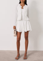 Camille Knitted Summer Cardigan |  White