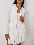 Camille Knitted Summer Cardigan |  White
