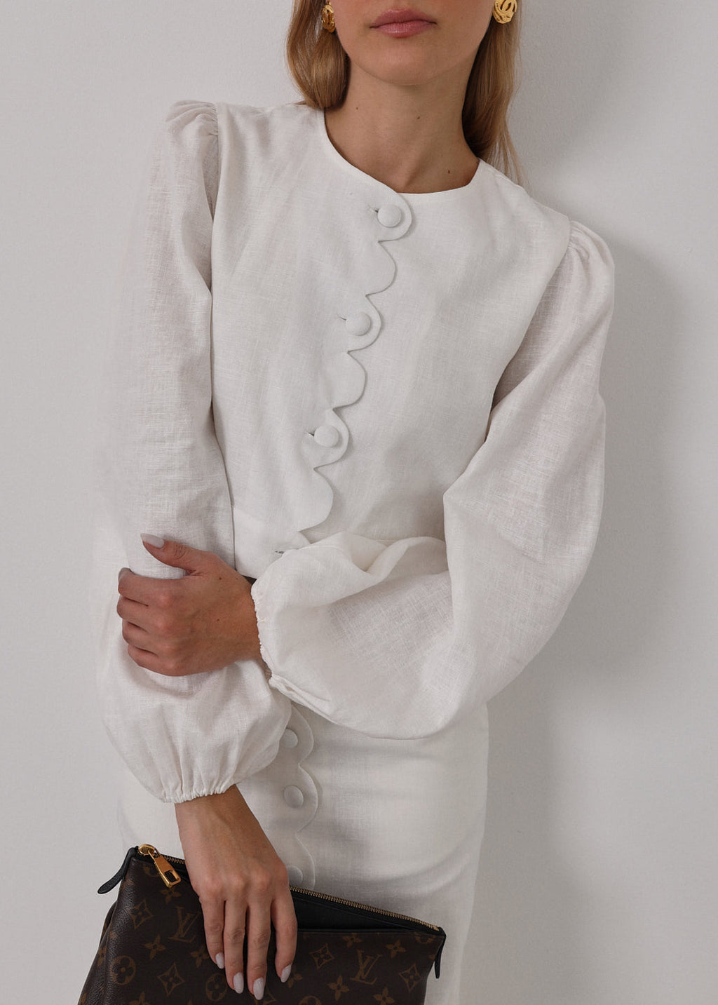 Carra Linen Spring Jacket | Ivory