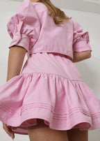 Cici Stripe Frill Skort | Candy Pink