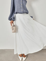 Arlene Flowing Elegance Skirt | Ivory