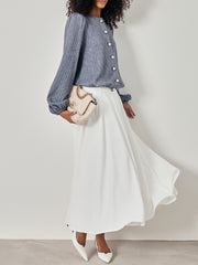 Arlene Flowing Elegance Skirt | Ivory