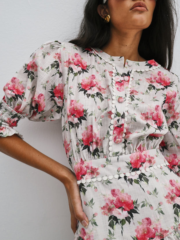 Emilia Floral Day Dress | Multi