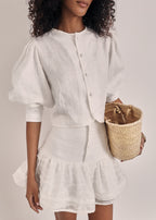 Fahara Resort Day Blouse | Island White