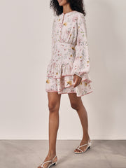 Florence Floral Tiered Day Dress | Cream