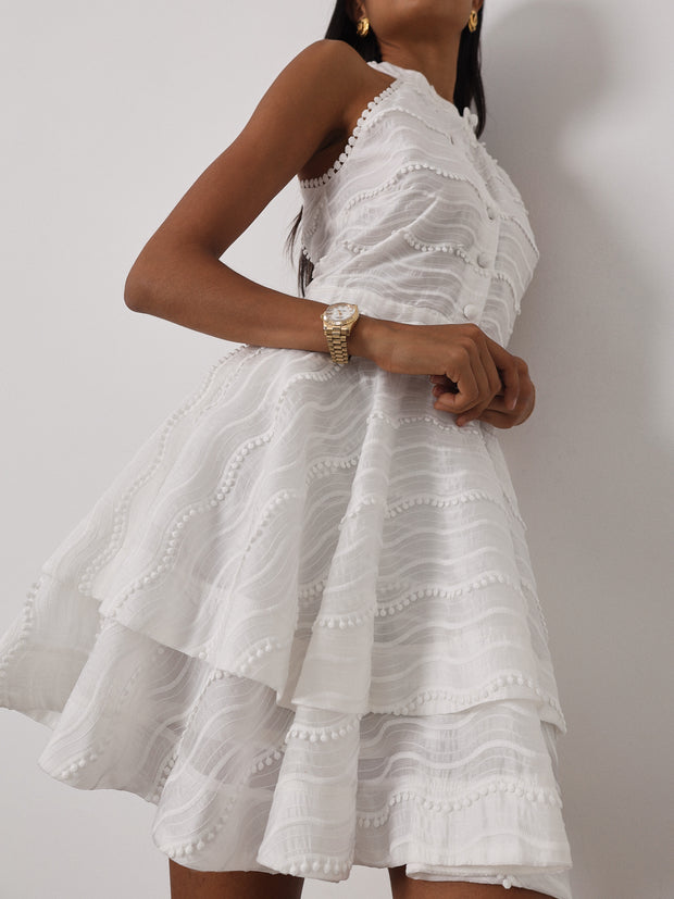 Harriet Applique Dream Dress | White