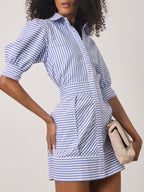 Levante Stripe Dress | Blue & White