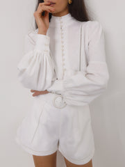 Zoah Linen Elegance Shirt | White