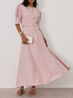 Lola Scallop Seam Dream Skirt | Rose Pink