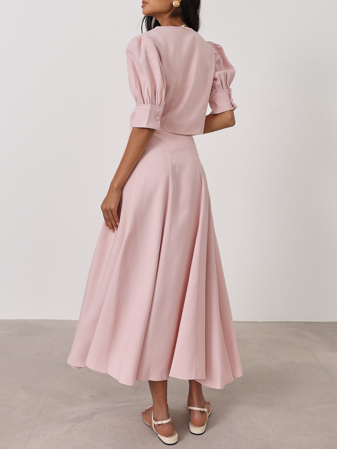 Lola Button Through Day Top | Rose Pink