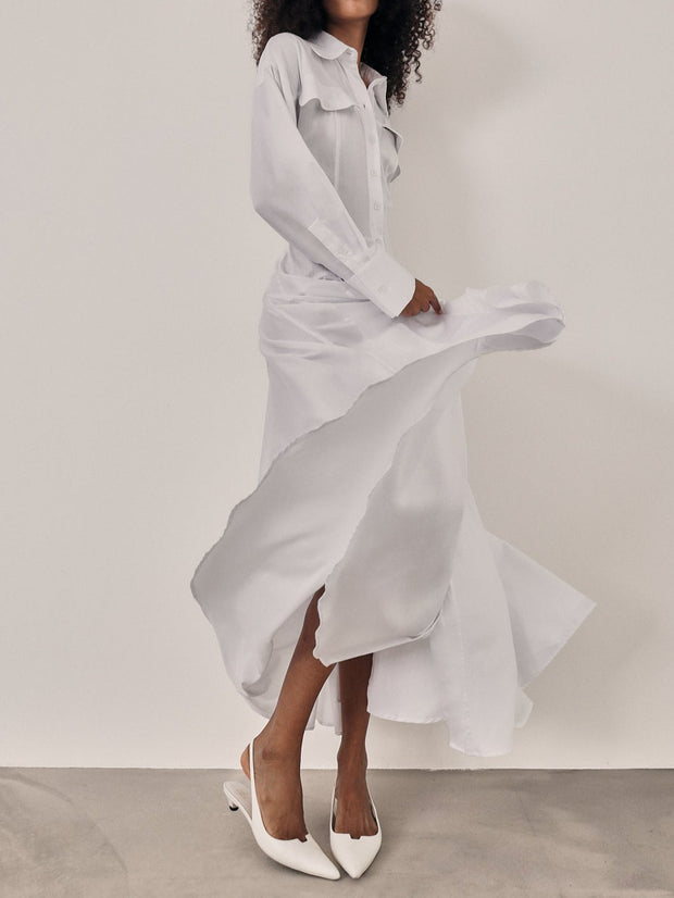 Maria Elevated Day Dress | White