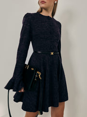 Marni Wool Blend Dress | Navy Marl