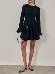 Marni Wool Blend Dress | Navy Marl