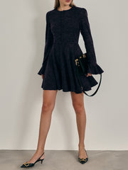 Marni Wool Blend Dress | Navy Marl