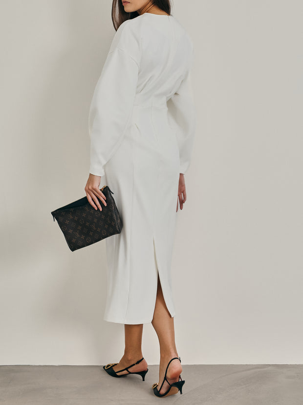 Tara Premium Jersey Dress | Ivory