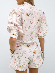 Chantelle Summer Garden Floral Blouse | Stone