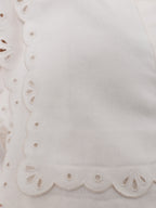 Nyla Cutwork Embroidery Denim Shorts | White